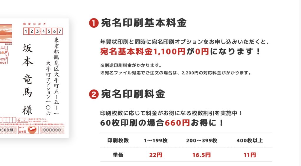 挨拶状ドットコム年賀状まとめ割